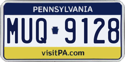 PA license plate MUQ9128