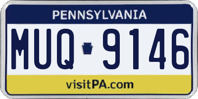 PA license plate MUQ9146