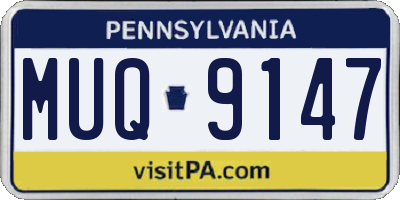 PA license plate MUQ9147