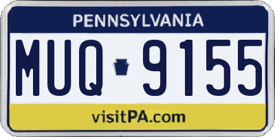 PA license plate MUQ9155