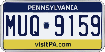PA license plate MUQ9159