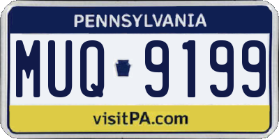 PA license plate MUQ9199