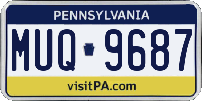 PA license plate MUQ9687