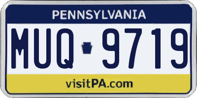 PA license plate MUQ9719