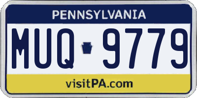 PA license plate MUQ9779