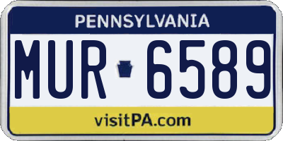 PA license plate MUR6589