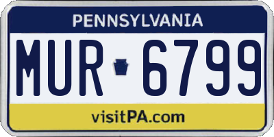 PA license plate MUR6799