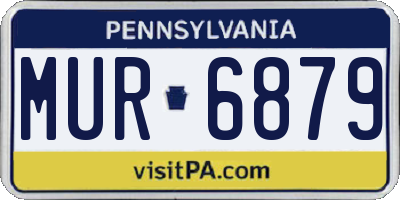 PA license plate MUR6879