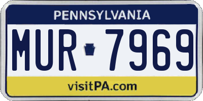 PA license plate MUR7969