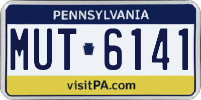 PA license plate MUT6141