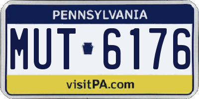 PA license plate MUT6176