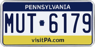 PA license plate MUT6179