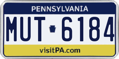 PA license plate MUT6184