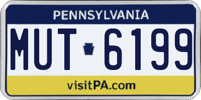 PA license plate MUT6199