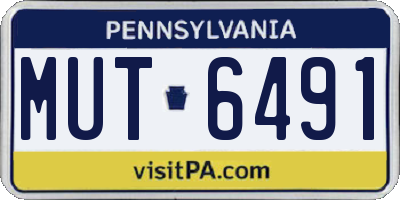 PA license plate MUT6491