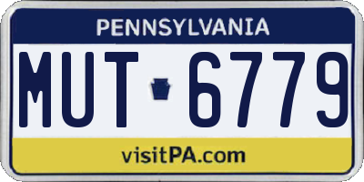 PA license plate MUT6779