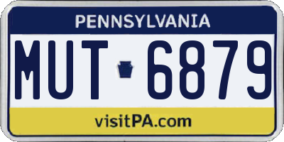 PA license plate MUT6879