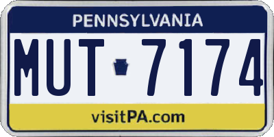 PA license plate MUT7174