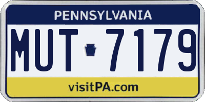 PA license plate MUT7179