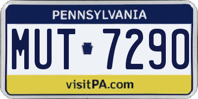 PA license plate MUT7290