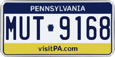 PA license plate MUT9168