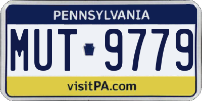 PA license plate MUT9779