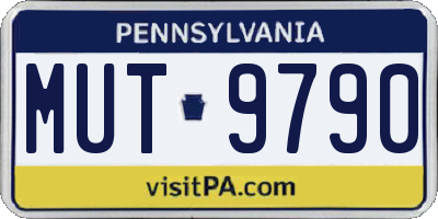 PA license plate MUT9790