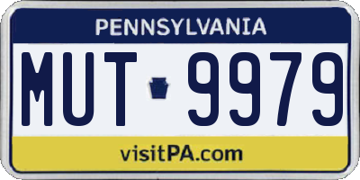 PA license plate MUT9979