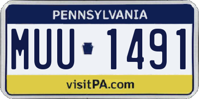 PA license plate MUU1491
