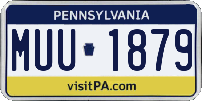 PA license plate MUU1879