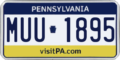 PA license plate MUU1895