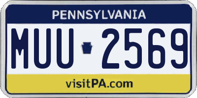 PA license plate MUU2569