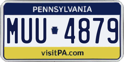 PA license plate MUU4879