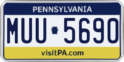 PA license plate MUU5690