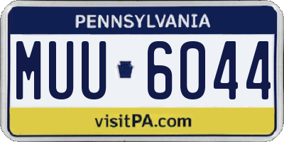 PA license plate MUU6044