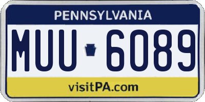 PA license plate MUU6089