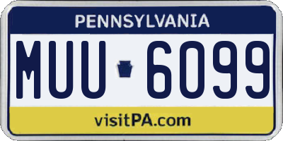 PA license plate MUU6099