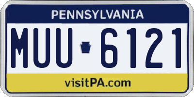 PA license plate MUU6121