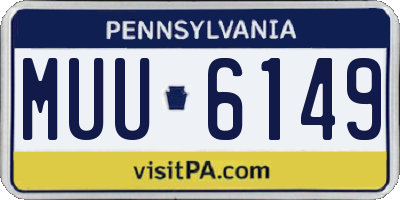 PA license plate MUU6149