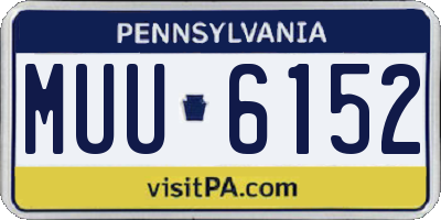 PA license plate MUU6152