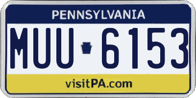PA license plate MUU6153