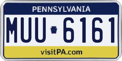 PA license plate MUU6161