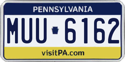 PA license plate MUU6162