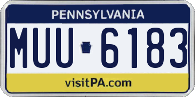 PA license plate MUU6183