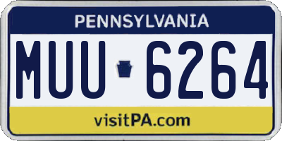 PA license plate MUU6264