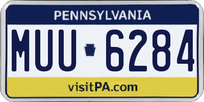 PA license plate MUU6284