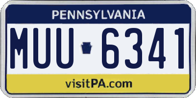 PA license plate MUU6341