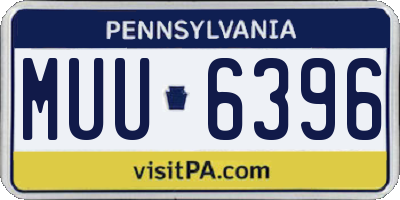 PA license plate MUU6396