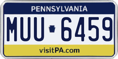 PA license plate MUU6459