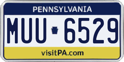 PA license plate MUU6529